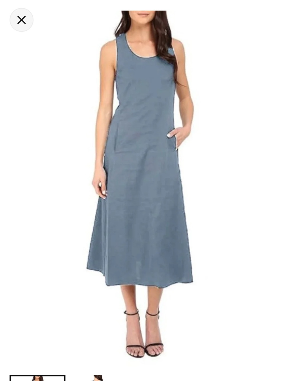 Theory cross back Dress in Slate Blue size 4